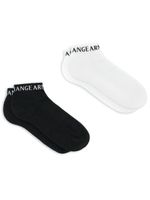 Armani Exchange chaussettes à logo intarsia - Noir - thumbnail