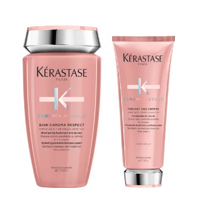 Kérastase Chroma Absolu Bain Chroma Respect 250ml + Fondant Cica Chroma 200ml Kérastase Chroma Absolu Bain Chroma Respect 250ml + Fondant Cica Chroma 200ml