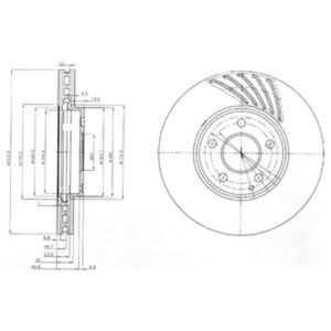 Delphi Diesel Remschijf BG4029