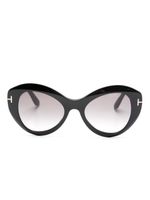 TOM FORD Eyewear lunettes de soleil à monture papillon - Noir - thumbnail