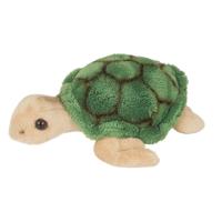 Pluche Zeeschildpad knuffel - 15 cm - zeedieren - knuffeldier