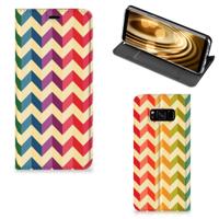 Samsung Galaxy S8 | Hoesje met Magneet | Zigzag Multi Color