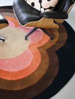 Orla Kiely - Sunflow Pink 60005 - 200 rond Vloerkleed