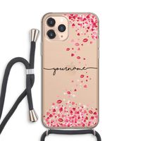 Hartjes en kusjes: iPhone 11 Pro Transparant Hoesje met koord