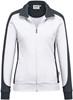 Hakro 277 Women's sweat jacket Contrast MIKRALINAR® - White/Anthracite - 5XL