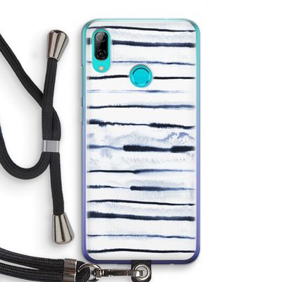 Ink Stripes: Huawei P Smart (2019) Transparant Hoesje met koord