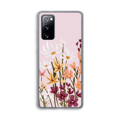 Painted wildflowers: Samsung Galaxy S20 FE / S20 FE 5G Transparant Hoesje