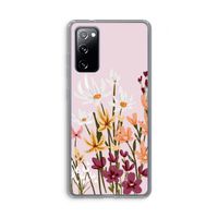 Painted wildflowers: Samsung Galaxy S20 FE / S20 FE 5G Transparant Hoesje