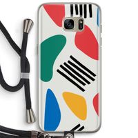 Illustratieve pop 1: Samsung Galaxy S7 Edge Transparant Hoesje met koord