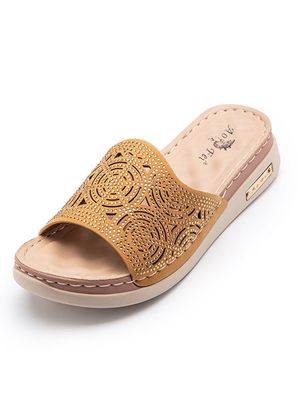 Casual Vakantie Dames Schoenen Comfortabel Geometrisch Patroon Hol Wig Pantoffel Sandalen Casual Vakantie Dames Schoenen Comfortabel Geometrisch Patroon Hol Wig Pantoffel Sandalen