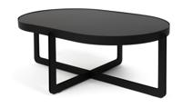 Zuiver Ovale Salontafel 'Centre' 102 x 68cm, kleur Zwart