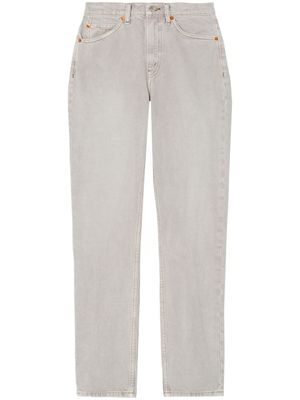 RE/DONE jean slim 70s Stove Pipe à taille haute - Gris