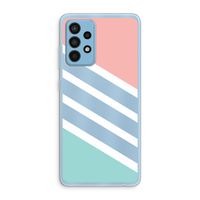Strepen pastel: Samsung Galaxy A52 Transparant Hoesje