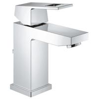 GROHE Eurocube Wastafelkraan - 1-greep - mengkraan - keramische schijven - bevestigingssysteem - koersbegrenzer - metalen hendel - chroom 2312700E - thumbnail