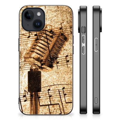 iPhone 15 Plus Silicone Back Case Bladmuziek iPhone 15 Plus Silicone Back Case Bladmuziek