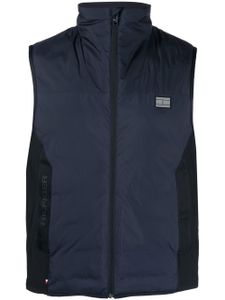 Tommy Hilfiger gilet matelassé à col montant - Bleu