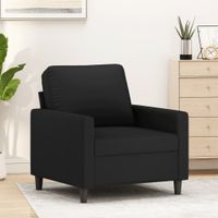 Fauteuil 60 cm fluweel zwart - thumbnail