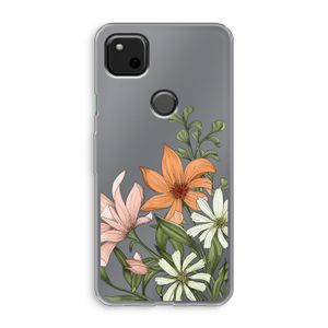 Floral bouquet: Google Pixel 4a Transparant Hoesje