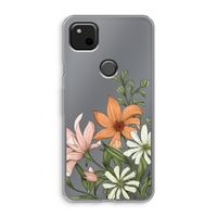 Floral bouquet: Google Pixel 4a Transparant Hoesje