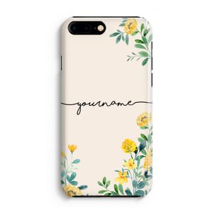 Gele bloemen: Volledig Geprint iPhone 7 Plus Hoesje