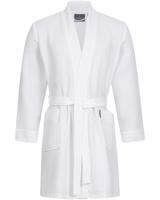Morgenstern Morgenstern badjas Sascha Kimono wafelstof kort 100cm Wit M