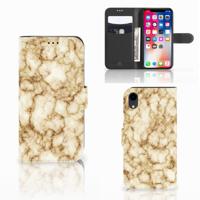Apple iPhone Xr | Bookcase | Marmer Goud