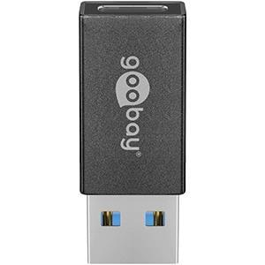 Goobay USB naar USB-C adapter zwart - 9550400