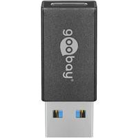 Goobay USB naar USB-C adapter zwart - 9550400 Goobay USB naar USB-C adapter zwart - 9550400