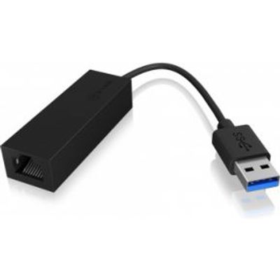 ICY BOX IB-AC501a USB Type-A RJ-45 Zwart