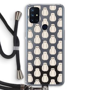 Uilen: OnePlus Nord N10 5G Transparant Hoesje met koord