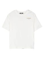 Balmain Kids t-shirt en coton à logo imprimé - Blanc