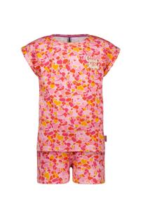 B.Nosy zomer pyjama meisjes - roze - hartjes AOP - Zenna