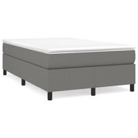 Boxspring met matras stof donkergrijs 120x190 cm