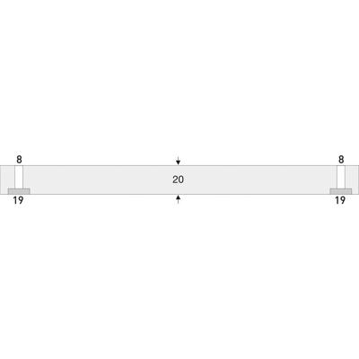 Moravia 422.18.949 Beschermprofiel Zwart, Geel (b x h x d) 500 x 200 x 20 mm