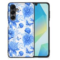 Bloemen Hoesje voor Samsung Galaxy A16 5G/4G Flowers Blue