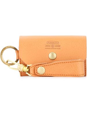 As2ov porte-clés à rabat boutonné - Marron