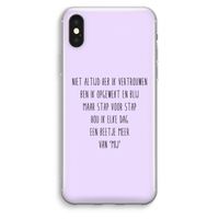 Zelfvertrouwen: iPhone XS Max Transparant Hoesje
