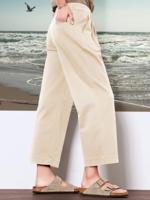 Wide Fit 7/8-broek Van DAY.LIKE beige