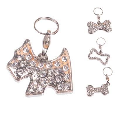Nobleza Honden halsbandhanger met briljantjes