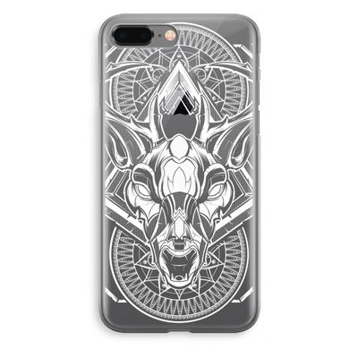 Oh Deer: iPhone 8 Plus Transparant Hoesje