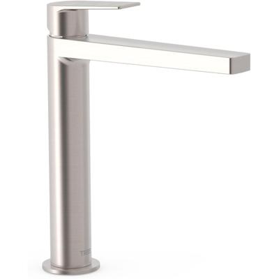 Wastafelkraan Tres Project | Opbouw | Mengkraan | Hoog model | 1-hendel | Rond | RVS look