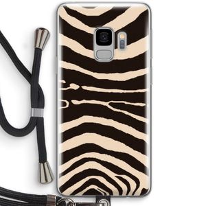 Arizona Zebra: Samsung Galaxy S9 Transparant Hoesje met koord