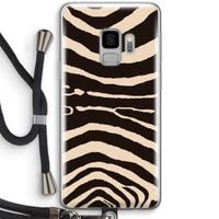 Arizona Zebra: Samsung Galaxy S9 Transparant Hoesje met koord
