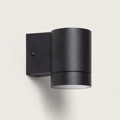 Downlighter buitenlamp zwart gu10 rond