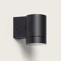 Downlighter buitenlamp zwart gu10 rond