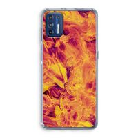 Eternal Fire: Motorola Moto G9 Plus Transparant Hoesje