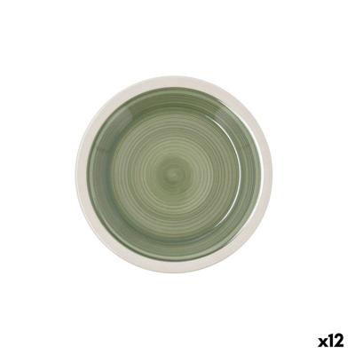 Dessertbord Quid Calypso Groen Keramisch Ø 19 cm (12 Stuks)