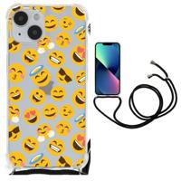 iPhone 14 Plus Doorzichtige Silicone Hoesje Emoji