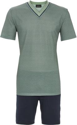 Groene katoenen heren shortama Groene katoenen heren shortama