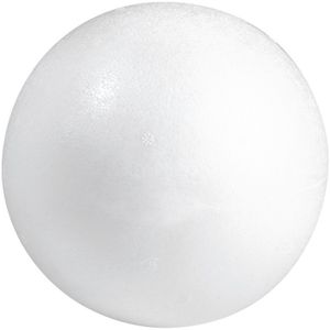 Knutselmateriaal bal/bol 10 cm styrofoam/polystyreen/piepschuim   -